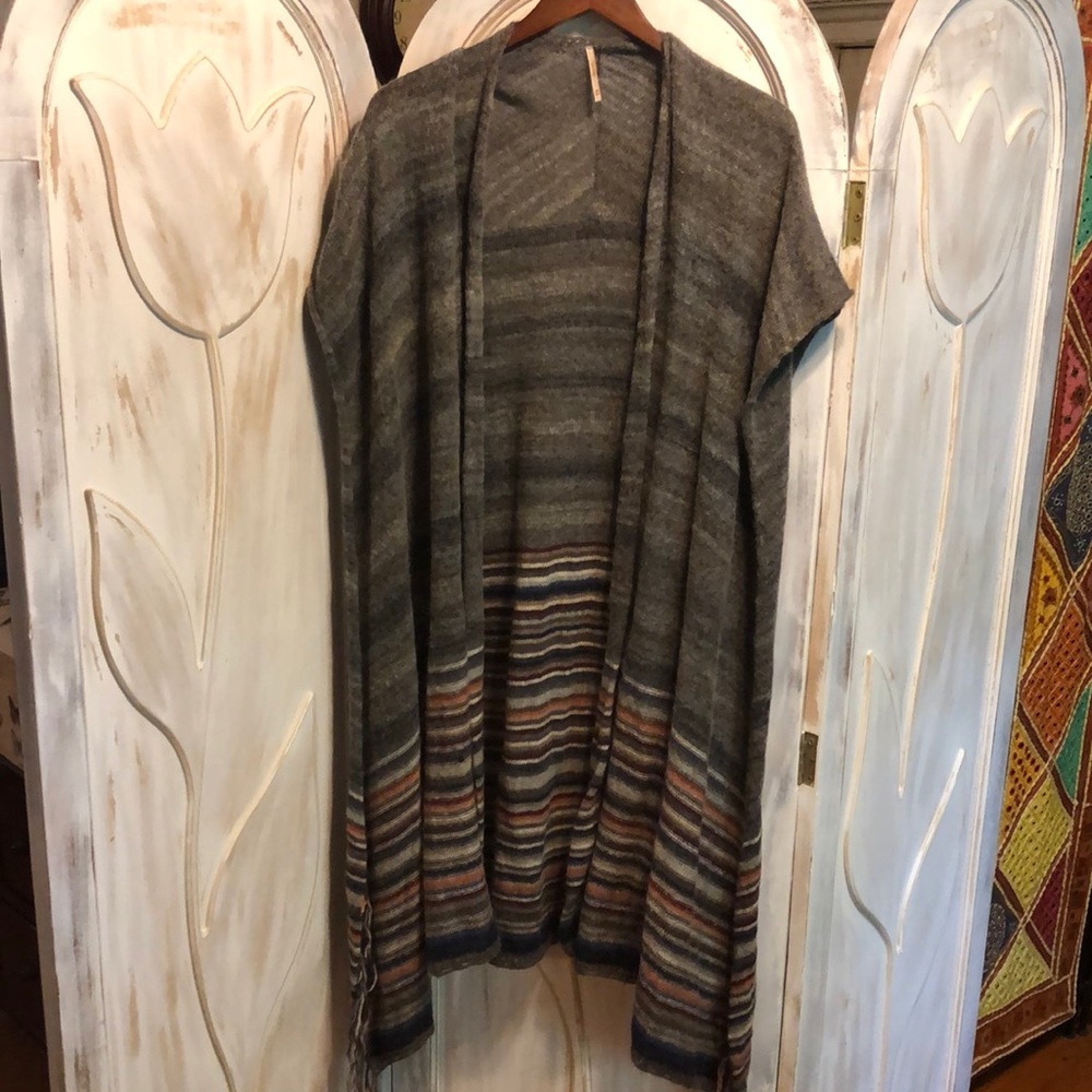 Free People sweater poncho cardigan